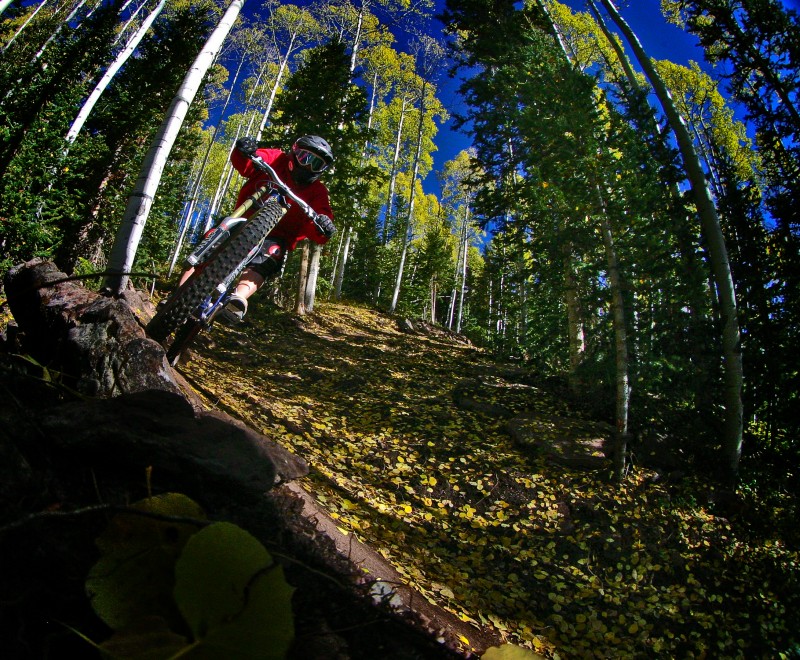 Self Portrait on Pancoaster Trail - first real dh ride since my hand has (sort of) healed.  Telluride will be having a 12hr downhill race this weekend - The Shuttermonkeys Team will be rocking it for sure :) ha.
