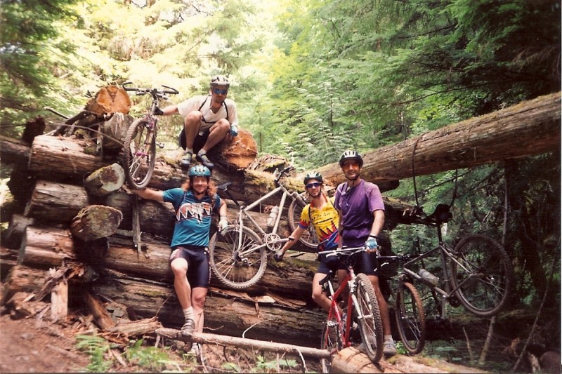 Group shot - Cool trail in Rossland