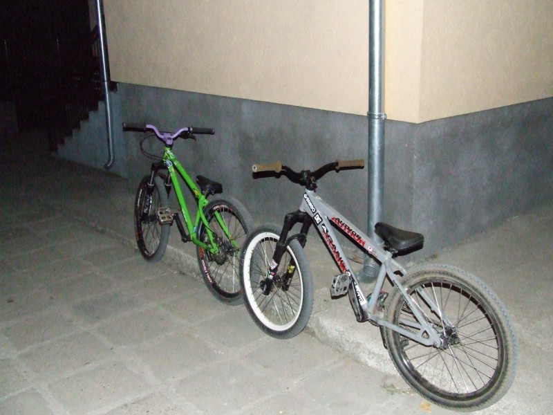 My and Brother bikes.