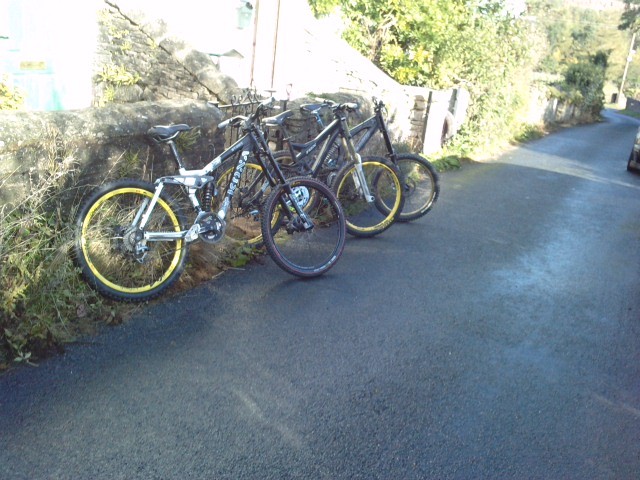 Left: Mums bike
Middle: My bike
Right: Dads bike