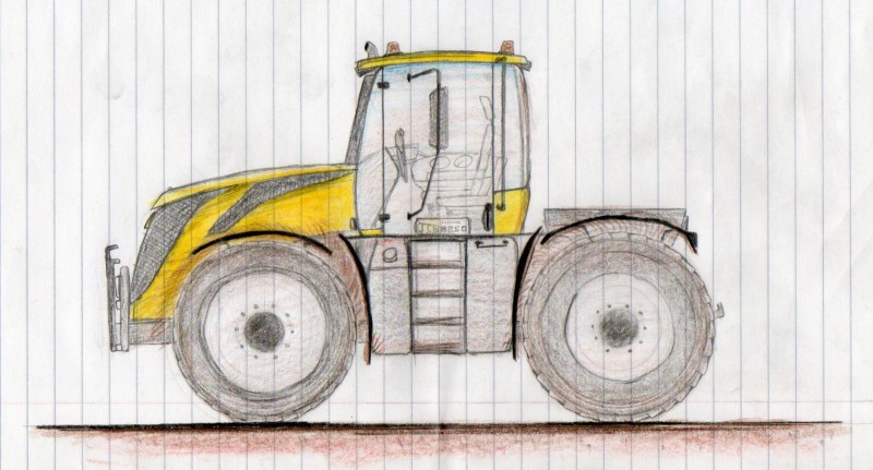 A drawing of a JCB Fastrac 8250 designed by me