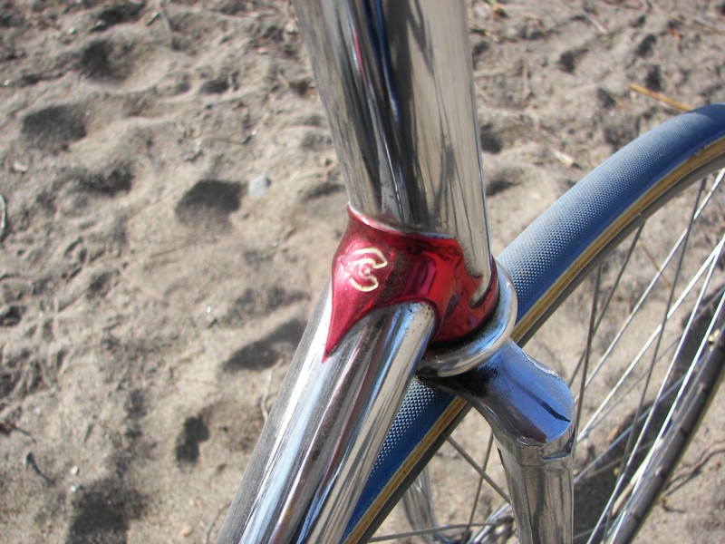 Vintage Bricca track bike, Cinelli Lugs , fixed gear, chrome For Sale