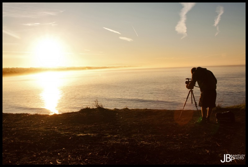 Jordan "Spoildgoods" filming the sunrise.