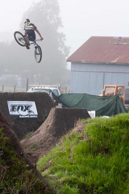 Fogged in, but still riding