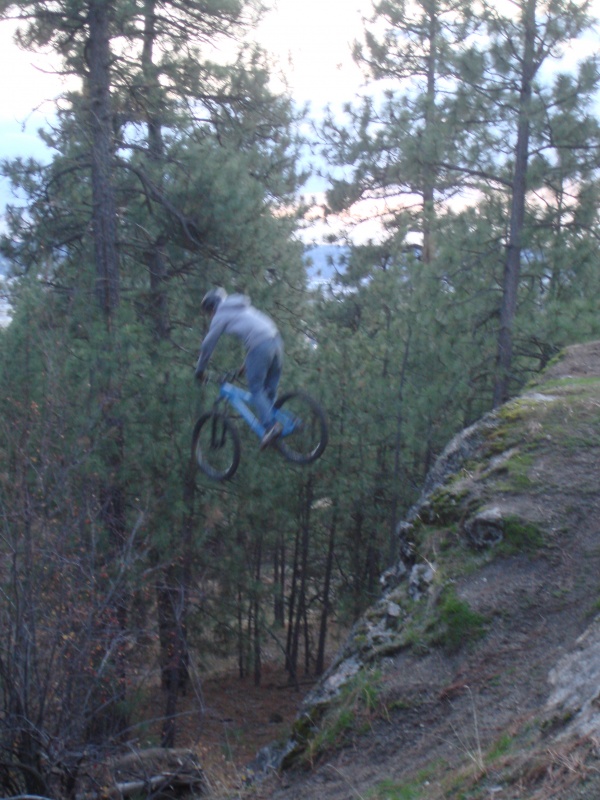 Droppin girth on a hardtail, this kid just reached *Baller Status*