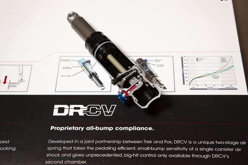Cut away view of the DRCV rear shock.  Photo by Craig Glaspell.