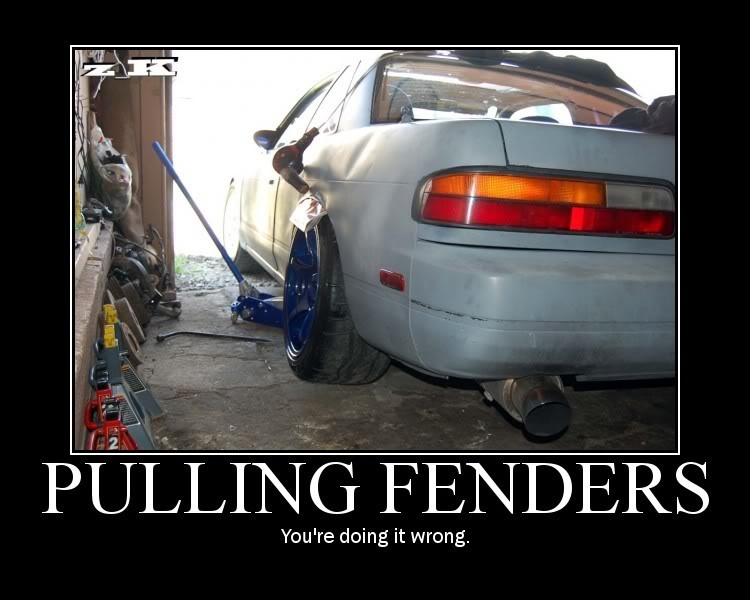 pulling fenders