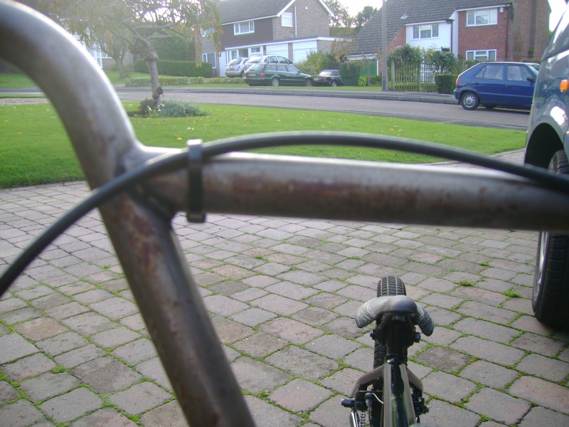 surface rust on handle bars, can be sanded off with ease