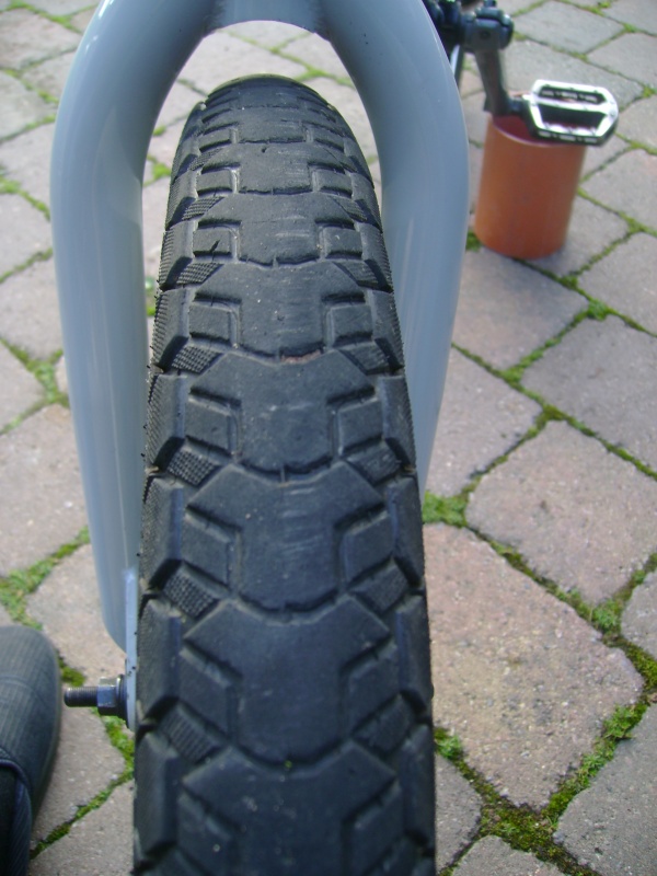 half worn tred on kenda tyre
