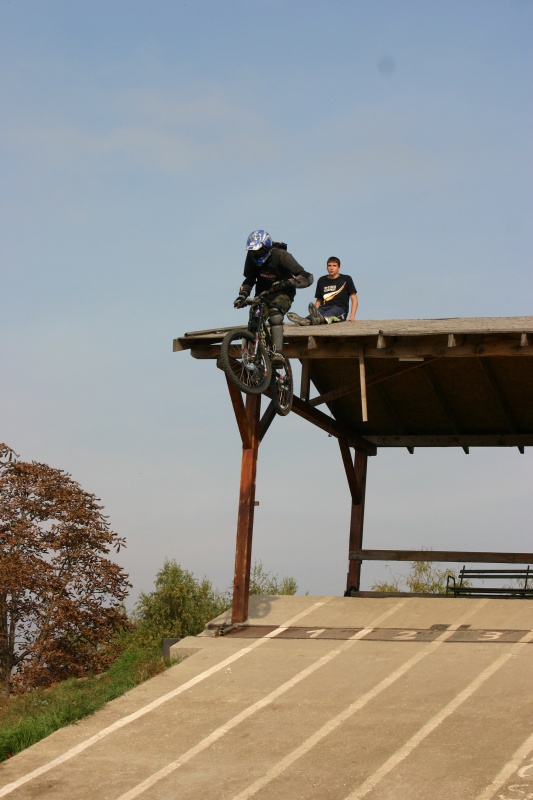 The famous roof jump. Next pics: http://www.pinkbike.com/photo/4254923/