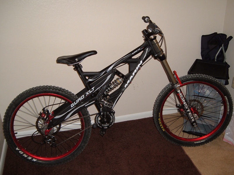 For Sale - 07 Marin Quake 7.3 -Frame, Rear Shock, Wheels, and Fork for $1200.