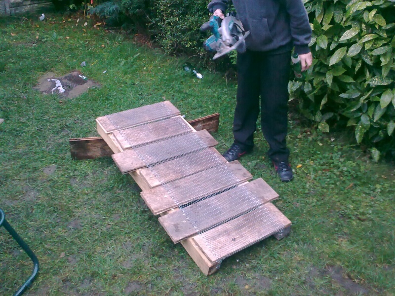 the north shore ramp with mesh on ready to be set up a blackamoor