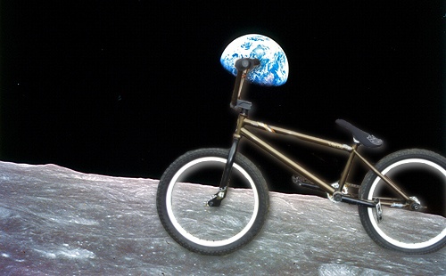just sent my bike to the moon lol XD
