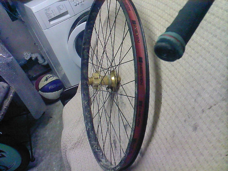 24Seven Supercross Hub with a Gold Supercross Rim For sale