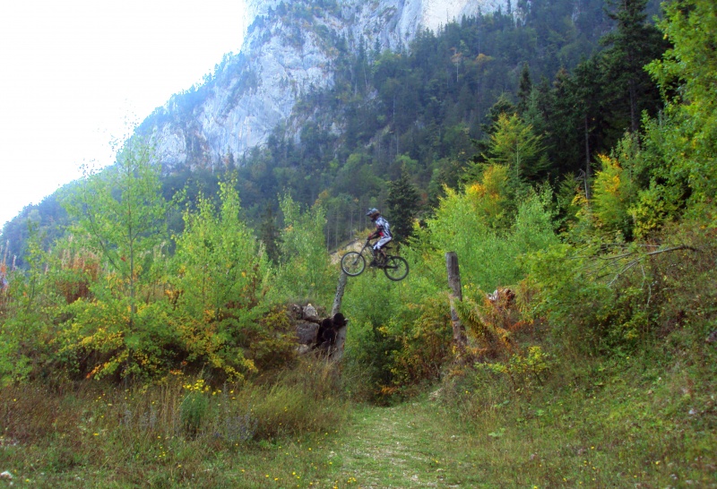 The final road gap on the past Vouilloz's track near Grenoble.