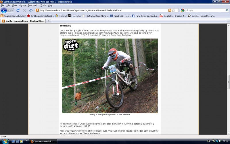 Me on the SDH race report!