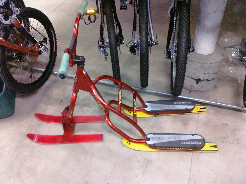 the most bad ass ski-scooter ever made!(by me) 

there will probably be alterations that need to be made, but it was fun and cheep to make