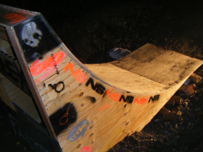 An awesome night/build sesh. We decided to decorate the ramp. Came out pretty sick I guess.