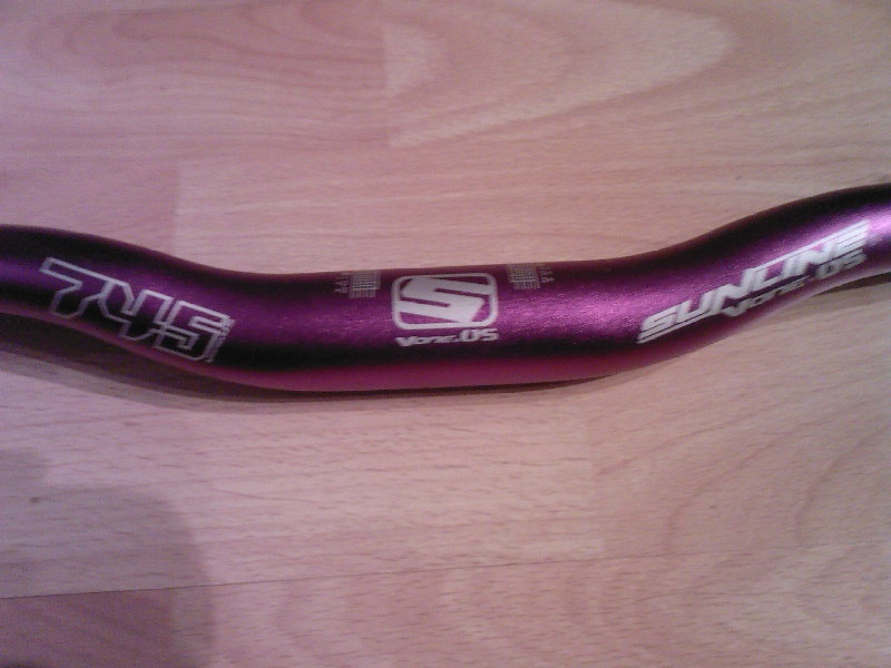 my new sunline v1's in ltd ed purple 
soory abouth the shit pic but i cant find the camera and has to use a phone