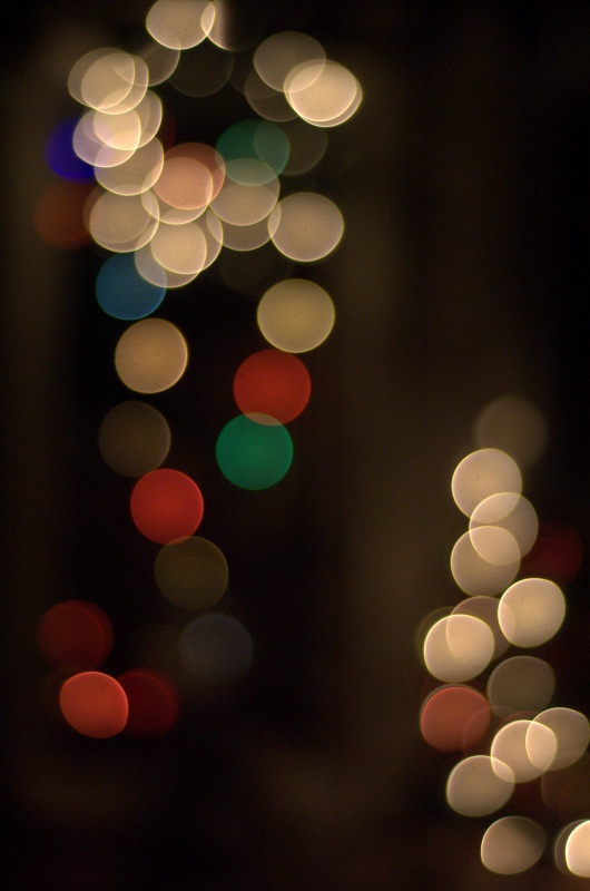 Some Bokeh photography of the Christmas lights at work.
