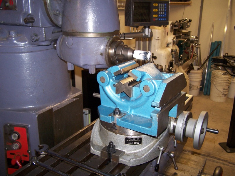 Cincinnati Toolmaster 1-C with rotary table and 2-pocition pipe vise pictured for tube mitering.