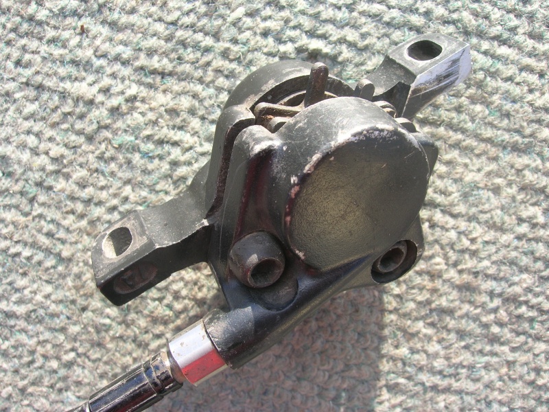 Hayes front caliper with brake pads, no mount included