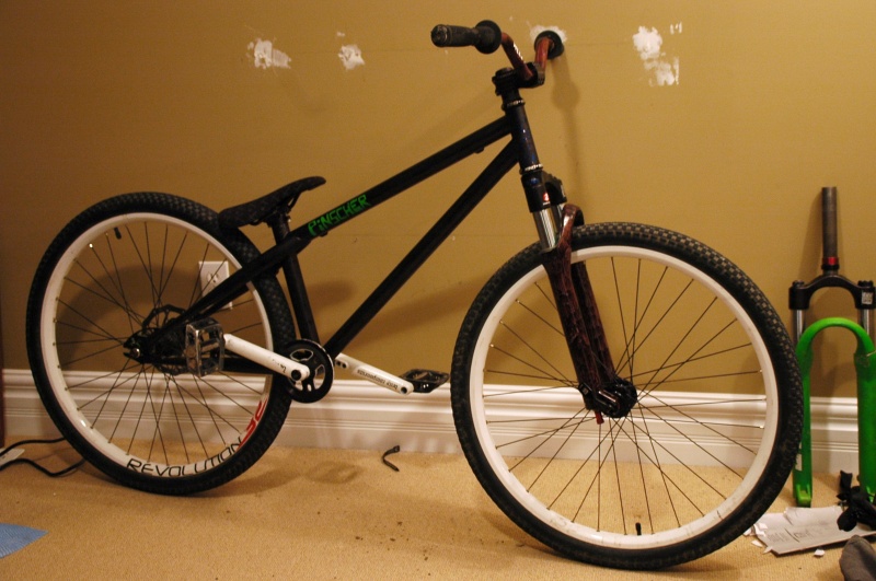 freshly sharpied bike, thats right, frame, bars and fork were all done with a sharpie