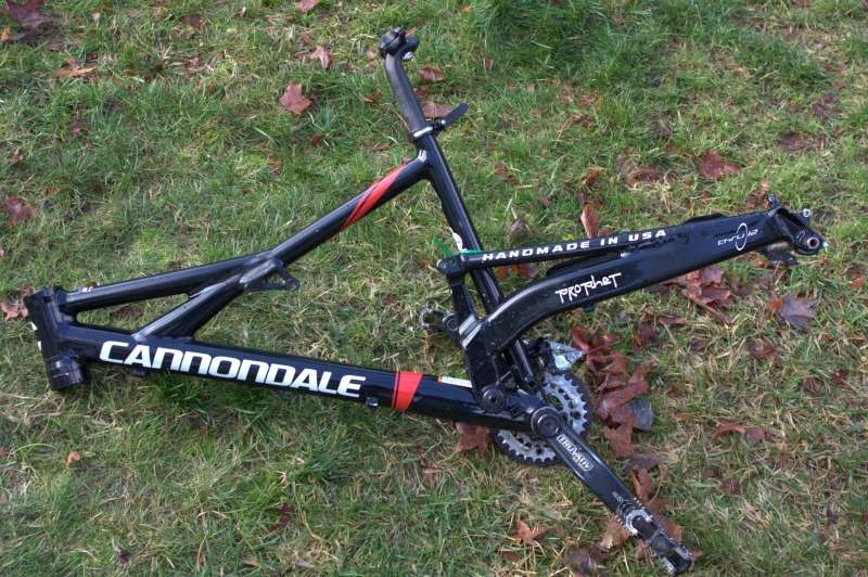 2007 Cannondale Prophet MX 2 medium black FRAME + EXTRAS