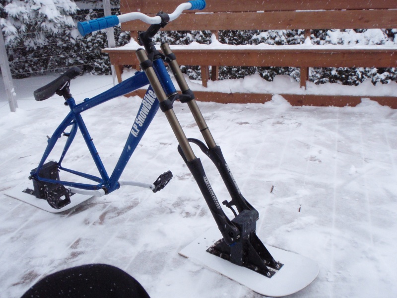 its my home made SnowBike !