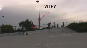 i was filming mike (mid- hop 3) and this guy rolled by... like come on... really?