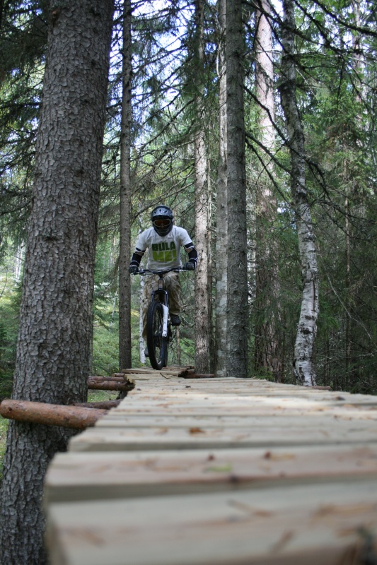 Sebastian Bruck at Traktor Bike Park in Enger, Norway - photo by powtangclan - Pinkbike