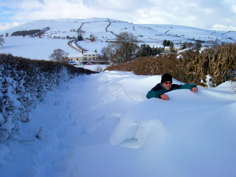 This is what the roads round Moelfre Hall look like today!