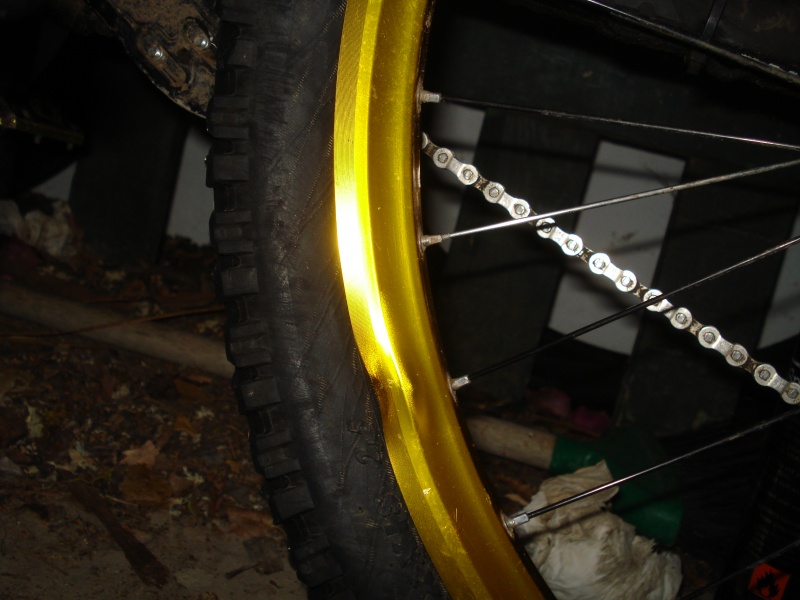 dented bike rim