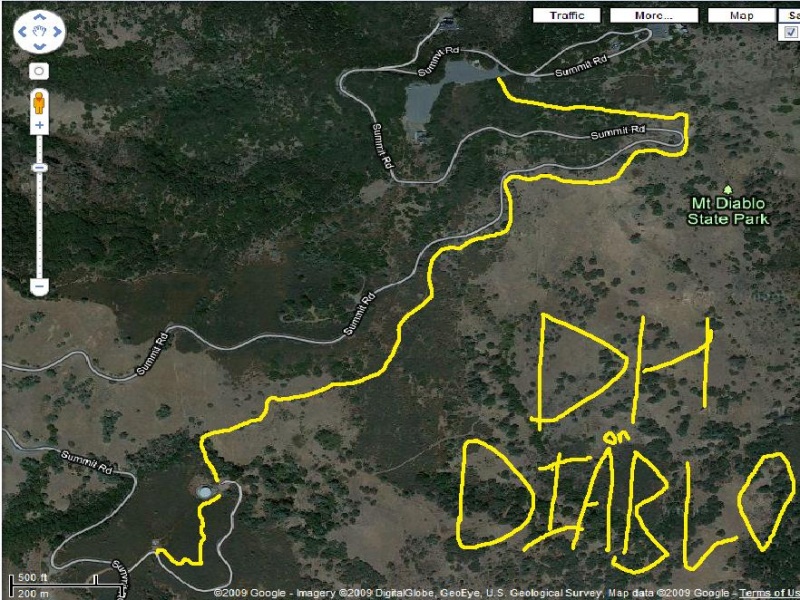 All DH single track route near summit. shuttle-able