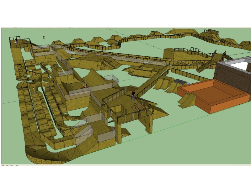 Plans for pump track and park