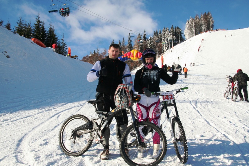 Jasna SnowBike downhill eliminaator race in january 2010