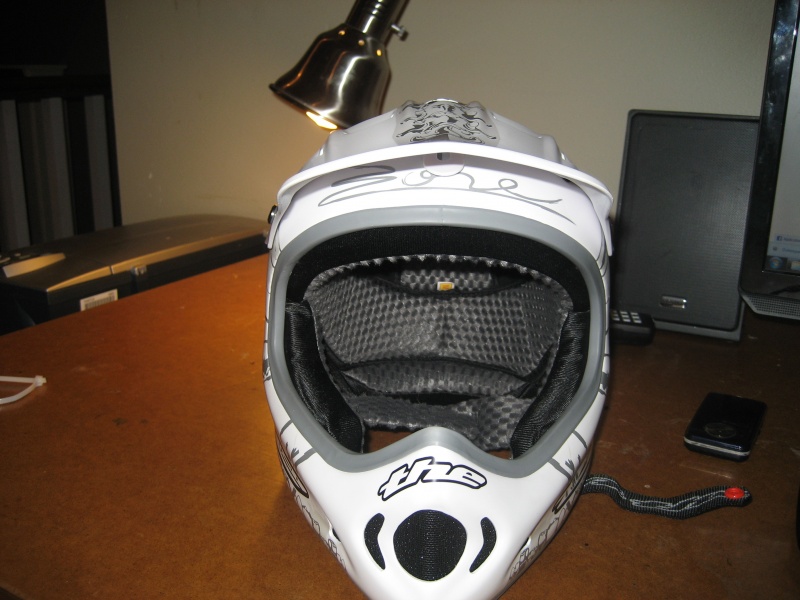 my new 2010 THE industries composite THE ONE helmet. (bone)