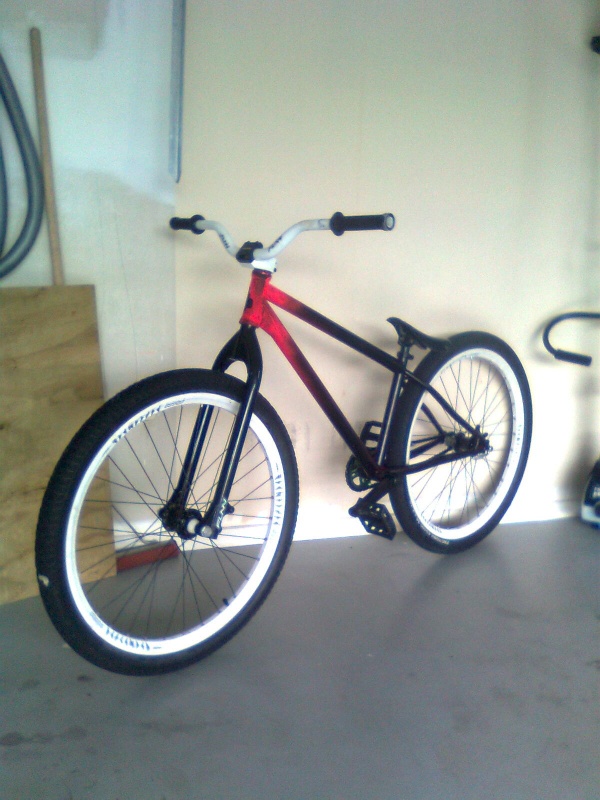 my haro with new forks