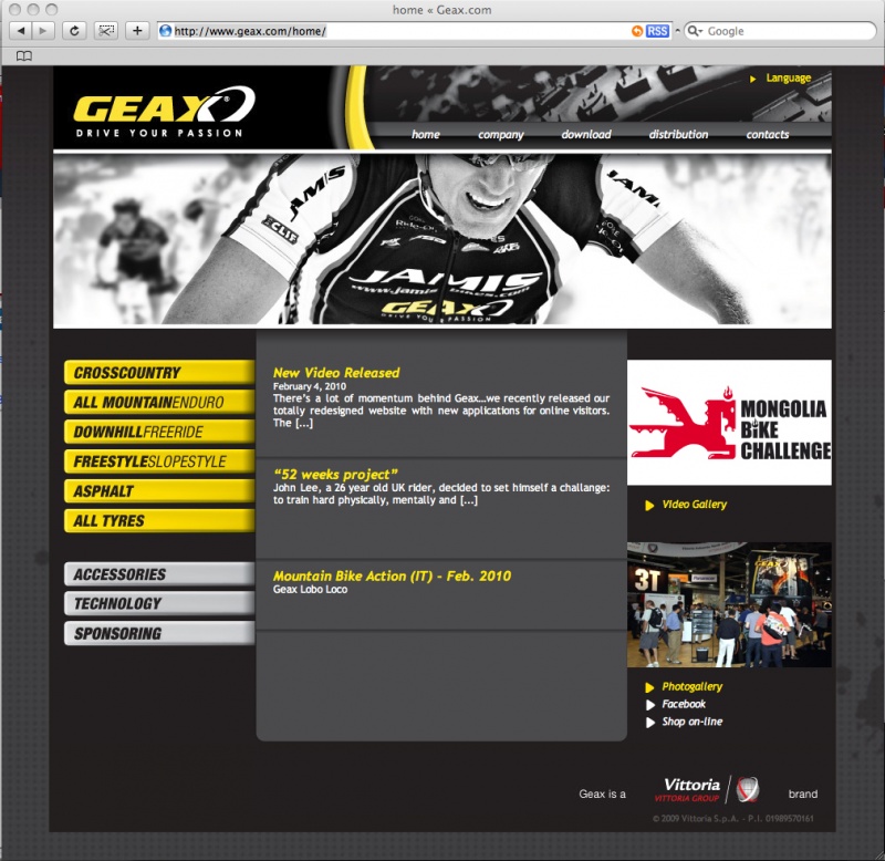 New Geax website.