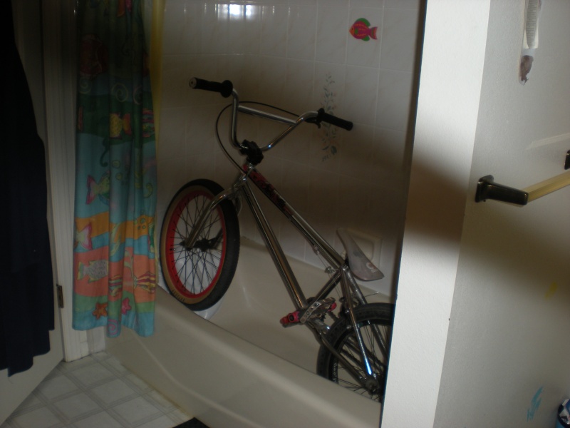 my bike takin a shower..