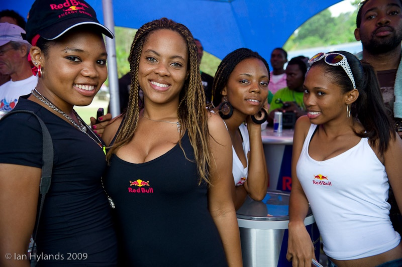 Red Bull Girls at the event