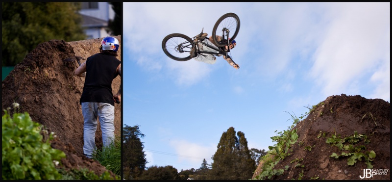 Andreu digs a little, then rides!