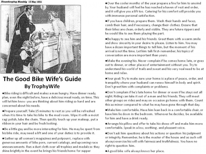 Good Bike Wife's Guide