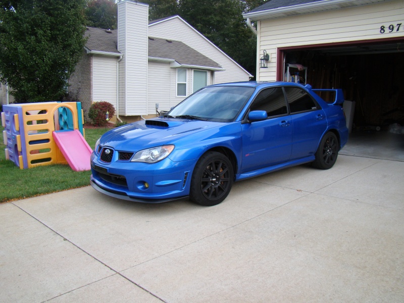 06 STi after installing front lip and license plate delete
