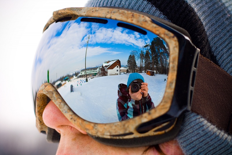 Got this sick shot while shootin some snowboarders.