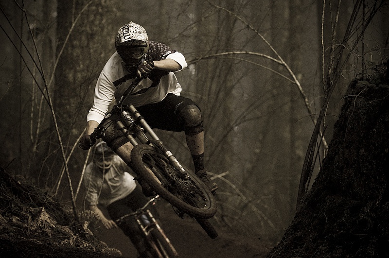 Alan and Curtis were just killing this section. They came at me so fast, I had to pull the trigger and immediately throw myself off the trail every time they passed.