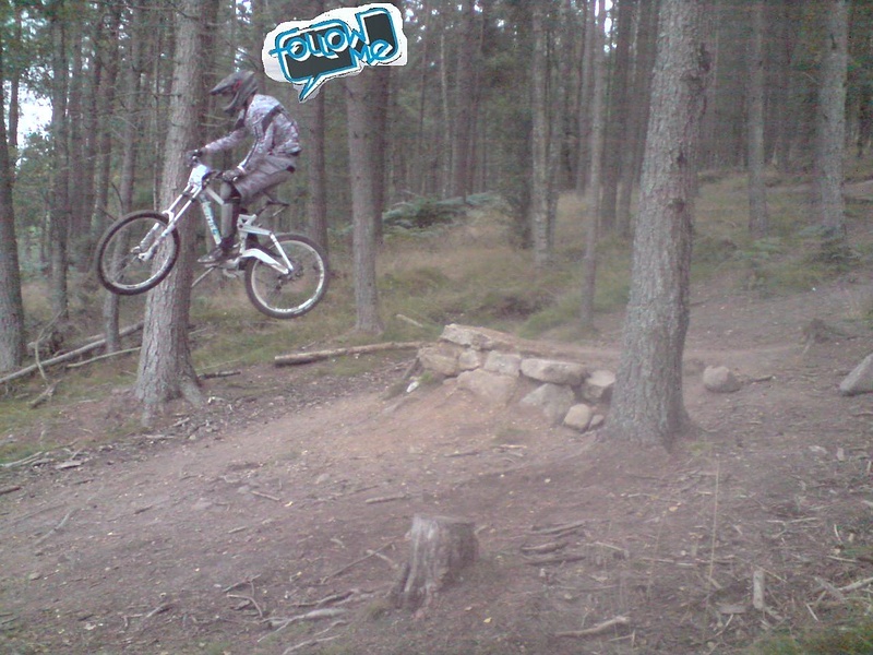 My mate at Pitfichie doing the last jump... Sweet :D