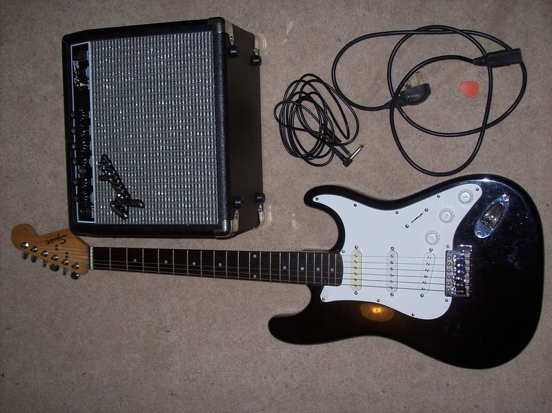 Authentic fender squire stratacaster for sale £250 ono. Inc: fender squire stratacaster guitar, fender pro amp spare strings, plectrums all wires and a felt lined hard carry case worth £75.