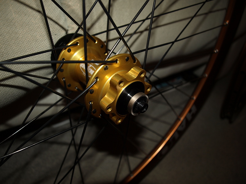 New front wheel .. Halo Freedom Bronze LE on a Hope Pro 2