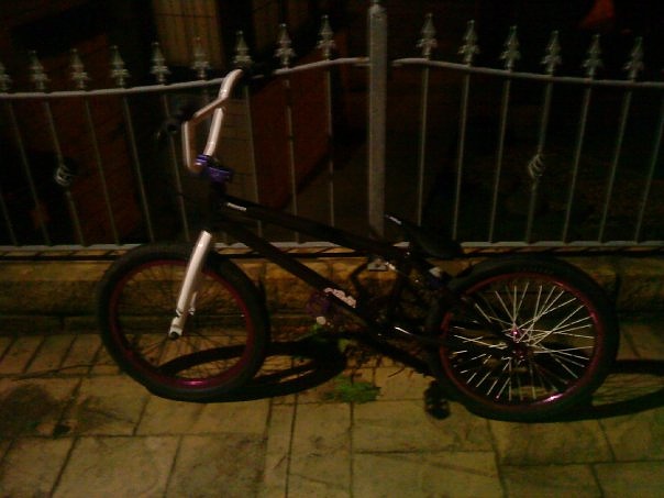 my bike with mew rear wheel and seat